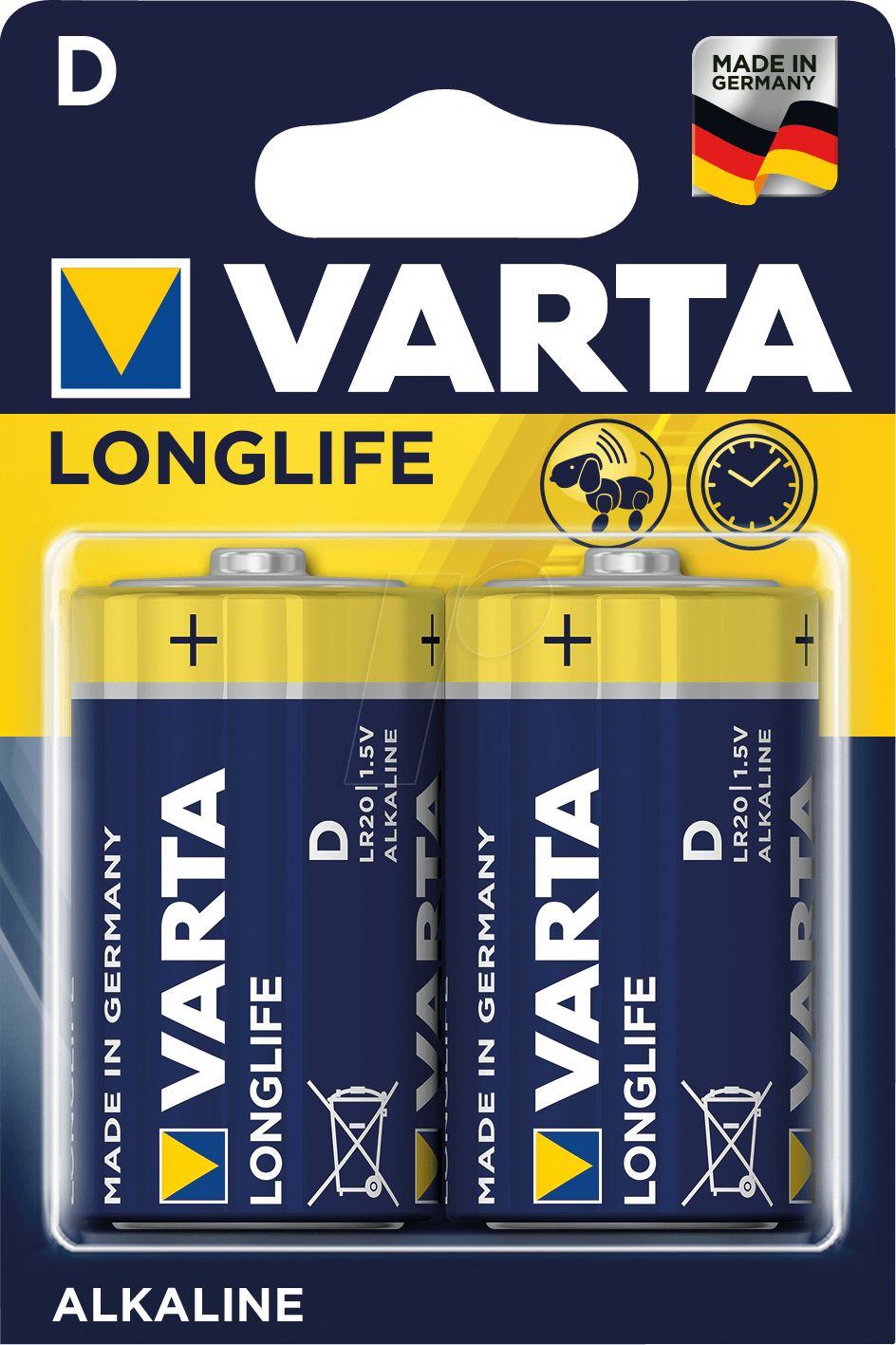 ΜΠΑΤΑΡΙΕΣ D VARTA LONG LIFE 2ΤΕΜ. ΑΛΚΑΛΙΚΕΣ