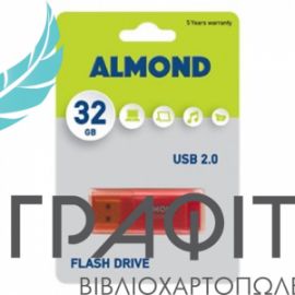 USB FLASH DRIVE ALMOND 32GB PRIME ΠΟΡΤΟΚΑΛΙ