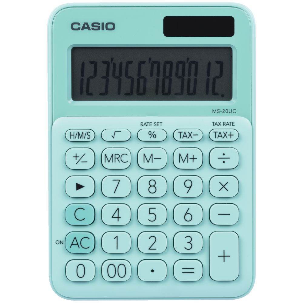 ΑΡΙΘΜΟΜΗΧΑΝΗ 12 ΨΗΦΙΩΝ CASIO ΠΡΑΣΙΝΗ