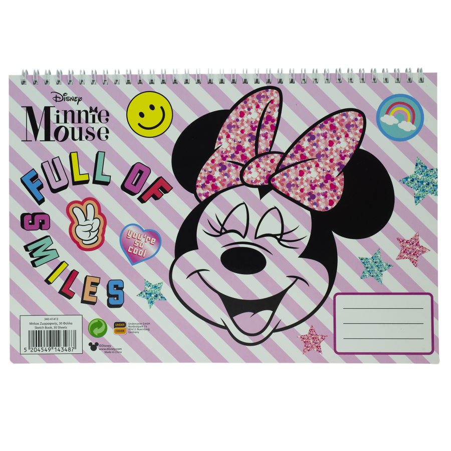ΜΠΛΟΚ ΖΩΓΡΑΦΙΚΗΣ A4 30Φ. MINNIE